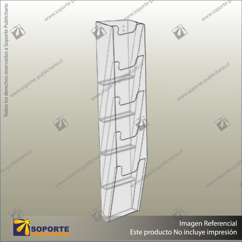 XPK000071-WALL-MOUNTED-MAGAZINE-DISPLAY-RACK